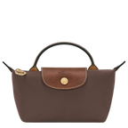 Le Pliage Original Pouch with handle - Ebony
