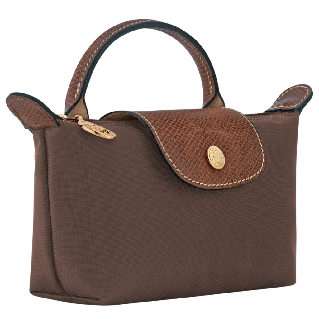Le Pliage Original Pouch with handle - Ebony