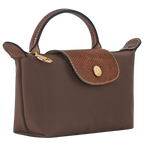 Le Pliage Original Pouch with handle - Ebony