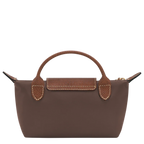 Le Pliage Original Pouch with handle - Ebony