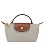 Le Pliage Original Pouch with handle - Gray