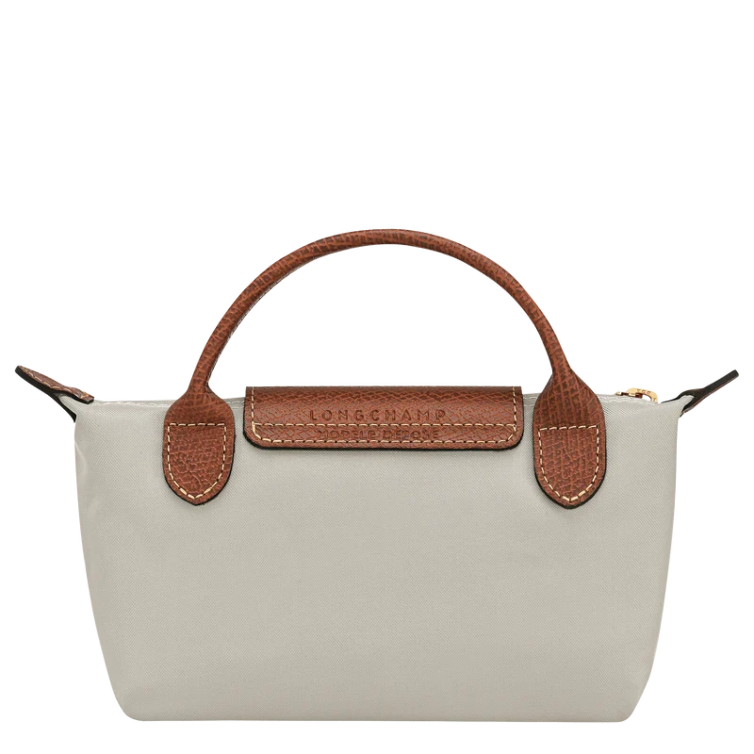 Le Pliage Original Pouch with handle - Gray