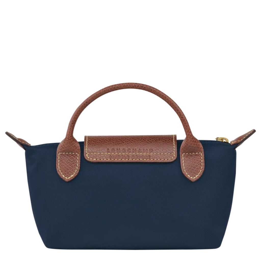 Le Pliage Original Pouch with handle - Navy Blue
